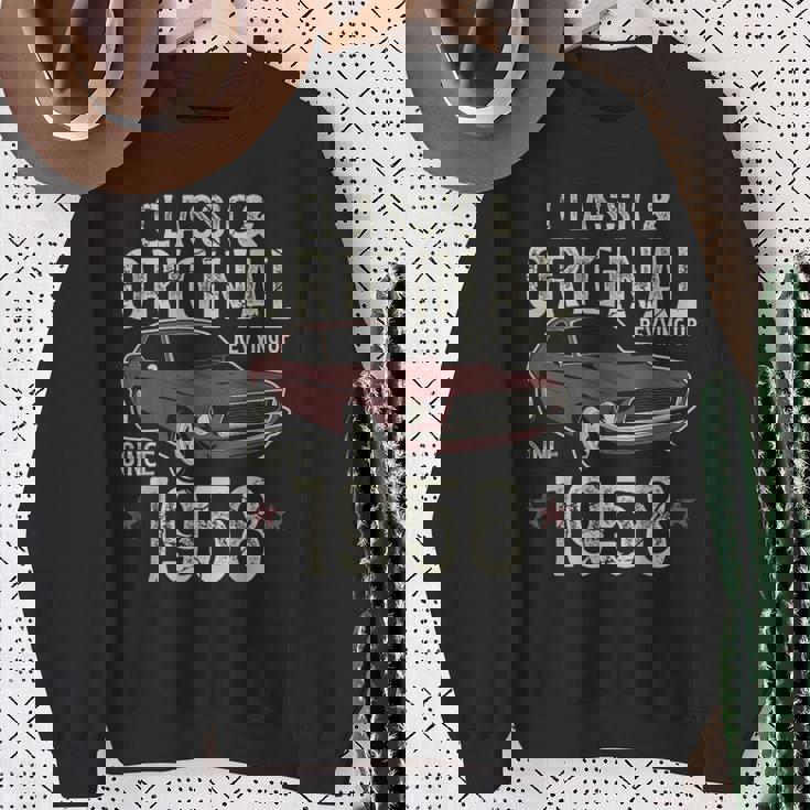 1958年生まれ クラシックカー 67歳の誕生日 スウェットシャツ 年配の女性への贈り物