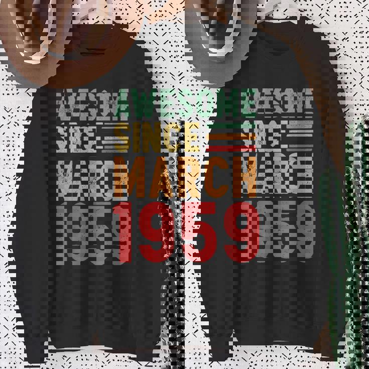 1959年3月から素晴らしい70歳の誕生日プレゼント。 スウェットシャツ 年配の女性への贈り物