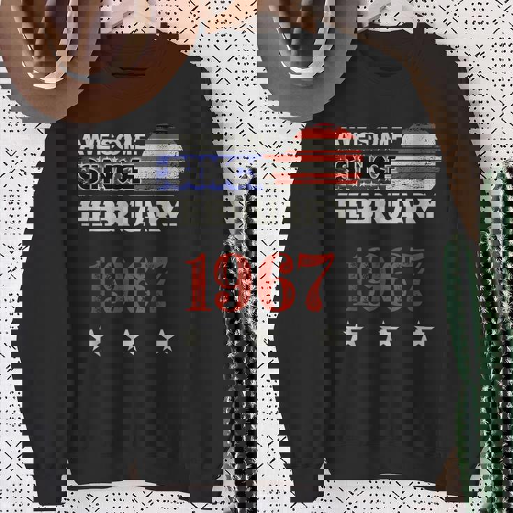 1967年以来素晴らしいヴィンテージアメリカ国旗クラシック1967年2月。 スウェットシャツ 年配の女性への贈り物