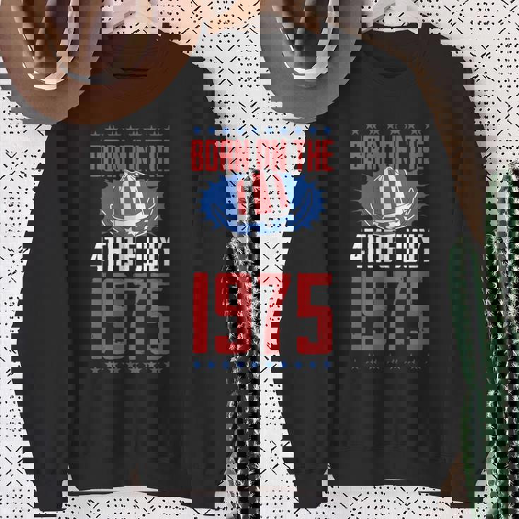 1975年7月4日誕生年アメリカ誕生日パーティーに生まれる スウェットシャツ 年配の女性への贈り物