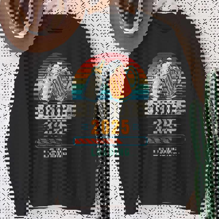 2025 年のお父さん 出産のお知らせ 父親になる予定の人 これから父親になる人 スウェットシャツ 年配の女性への贈り物