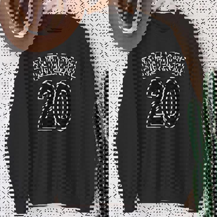 20才（二十歳）はたち（チームユニフォーム風）（お誕生日）祝 20代 面白 スウェットシャツ 年配の女性への贈り物