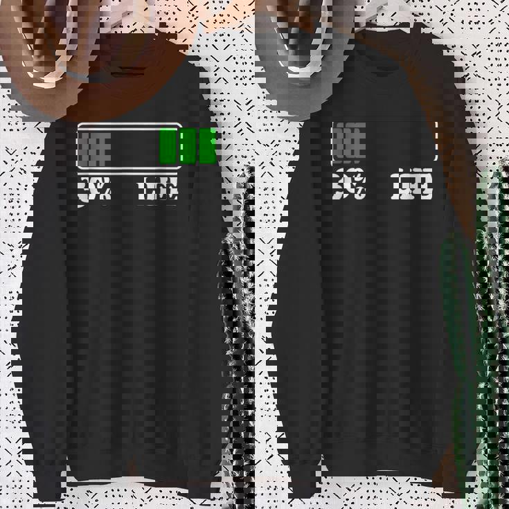 30 Life 30歳の誕生日 30年目の人生 ローディングバー 30パーセント スウェットシャツ 年配の女性への贈り物