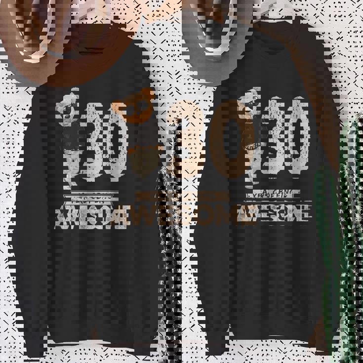 30歳の誕生日 メンズ レディース オリジナル 素晴らしいテディベア スウェットシャツ 年配の女性への贈り物