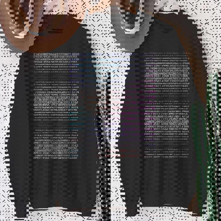 314 円周率 1000桁 算数 数学 面白い おもしろ ユーモア ギャグ お笑い スウェットシャツ 年配の女性への贈り物