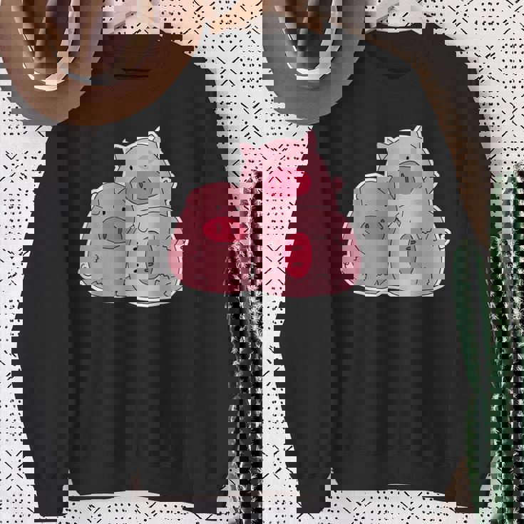 3匹の小さな豚 スウェットシャツ 年配の女性への贈り物