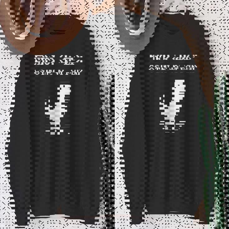 404 エラーコスチューム Not Found シャツ 面白い ハロウィン インターネット スウェットシャツ 年配の女性への贈り物