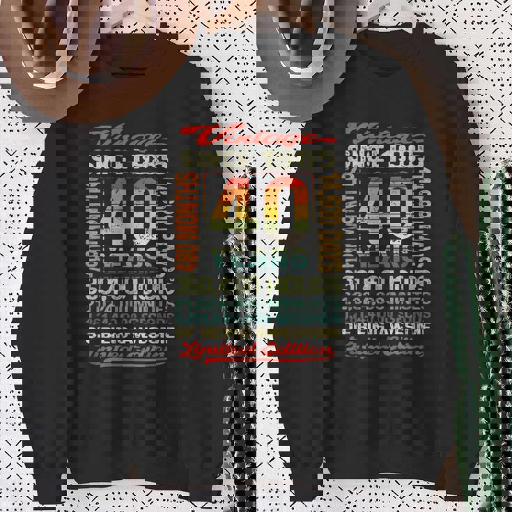 40歳 480ヶ月 すごい生まれ 1985年 40歳の誕生日 スウェットシャツ 年配の女性への贈り物