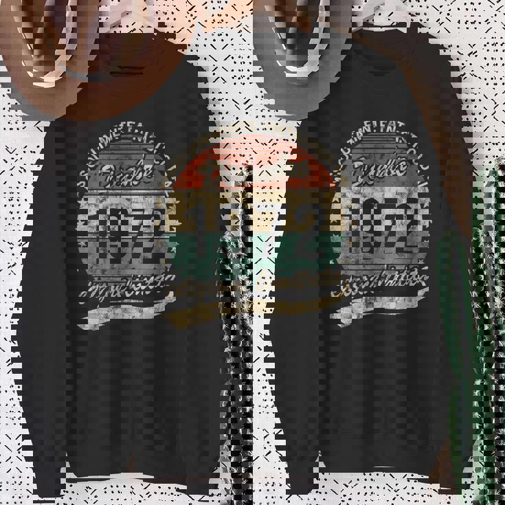 50 Years Absolutely Fantastic Birthday 1972年12月 スウェットシャツ 年配の女性への贈り物