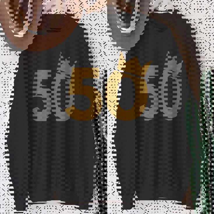 50 王冠 50歳の誕生日に スウェットシャツ 年配の女性への贈り物