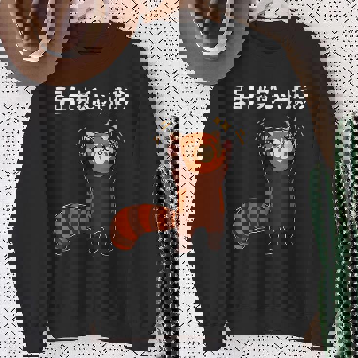 50歩 ひゃっちゃほ レッサーパンダ ネタ 名言 ジョーク ギャグ ダジャレ ツッコミ 面白い スウェットシャツ 年配の女性への贈り物