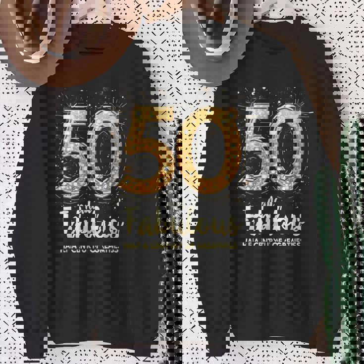 50歳の誕生日 50歳と素晴らしさの半世紀 スウェットシャツ 年配の女性への贈り物