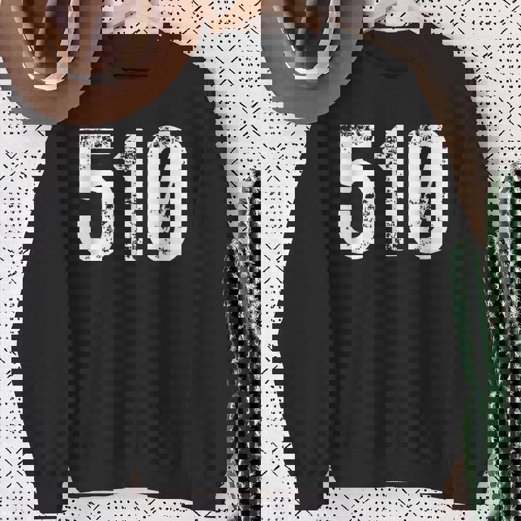 510 市外局番 オークランド Ca 携帯電話 市外局番510 スウェットシャツ 年配の女性への贈り物