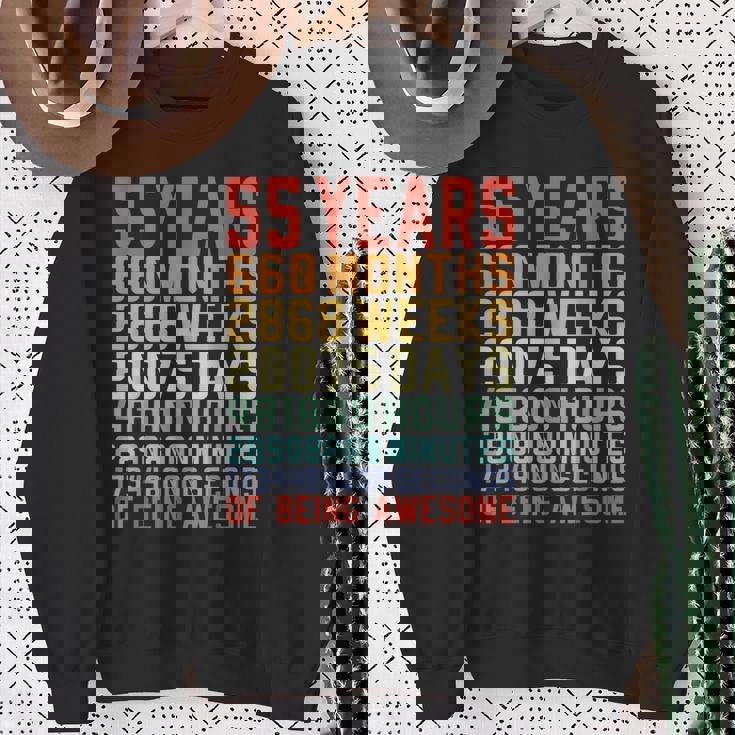 55 歳 お誕生日 55 Years Birthday 55 回目の誕生日プレゼント スウェットシャツ 年配の女性への贈り物