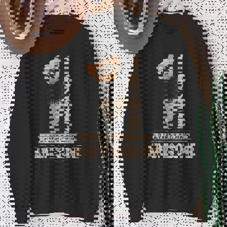 60歳の誕生日 メンズ レディース 1965年 オリジナル 素晴らしいテディベア スウェットシャツ 年配の女性への贈り物