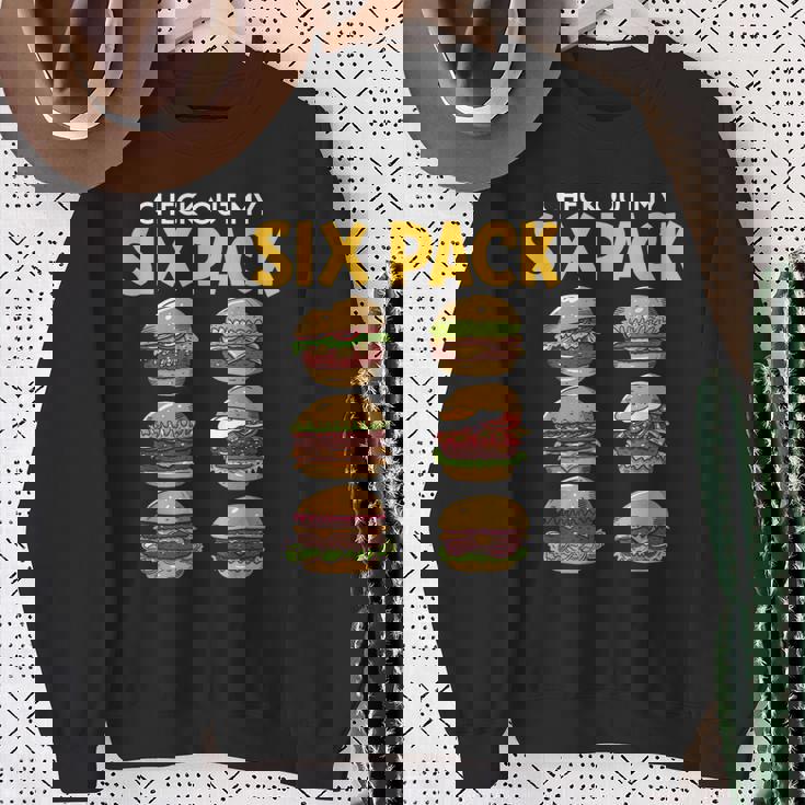 6パック バーガー スウェットシャツ 年配の女性への贈り物