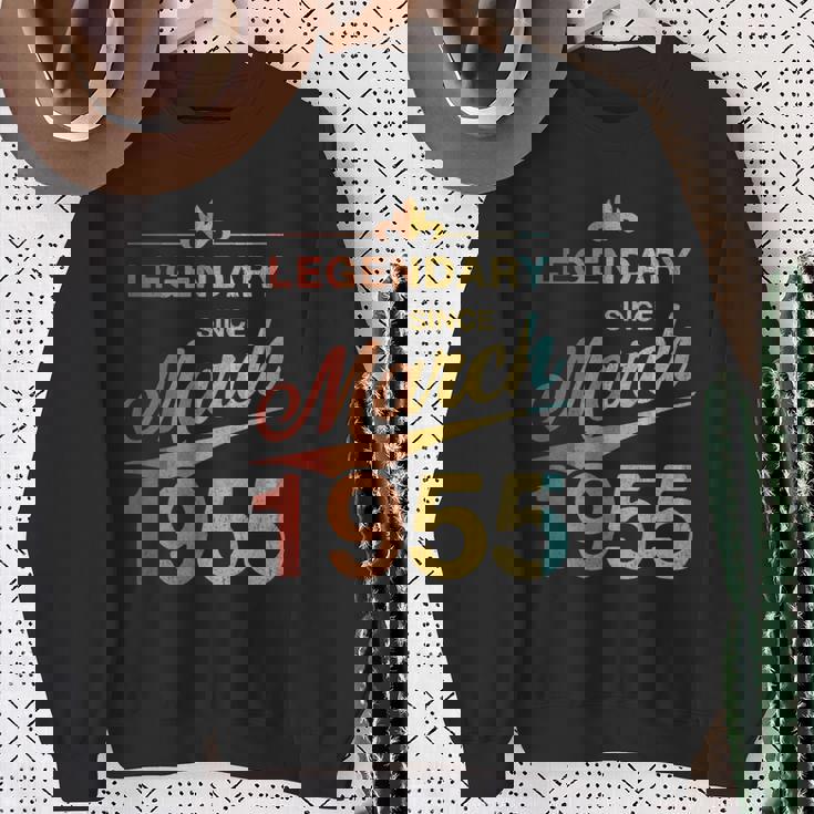 70Th Birthday 1955年3月生まれ 70歳 ヴィンテージ スウェットシャツ 年配の女性への贈り物