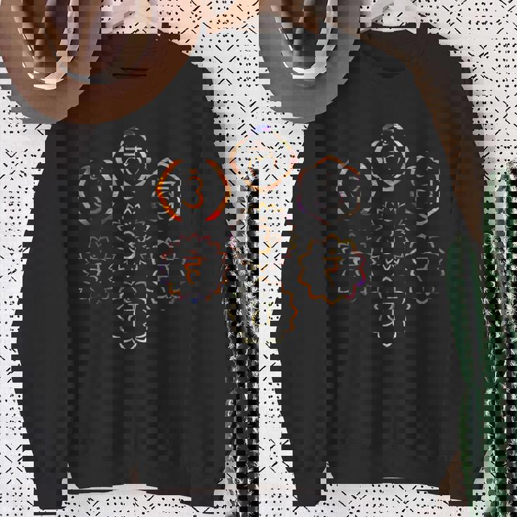 7つのチャクラ スウェットシャツ 年配の女性への贈り物