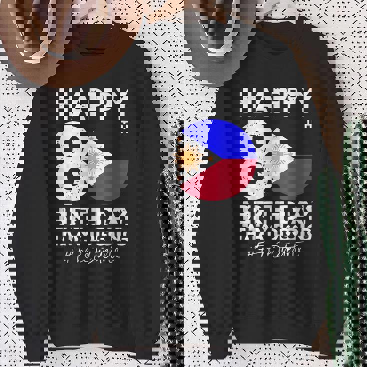 80歳の誕生日おめでとうタテイ・ディゴン・ドゥテルテ Prrd フリー・ドゥテルテ スウェットシャツ 年配の女性への贈り物