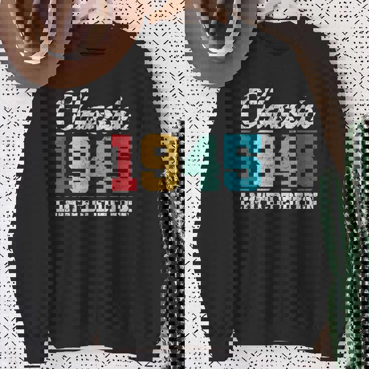 80歳クラシック1945年限定版レトロ80歳の誕生日 スウェットシャツ 年配の女性への贈り物