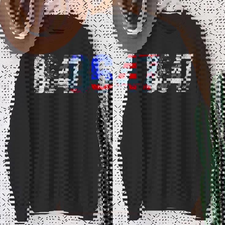 86 47 反トランプ大統領人権 8647 スウェットシャツ 年配の女性への贈り物