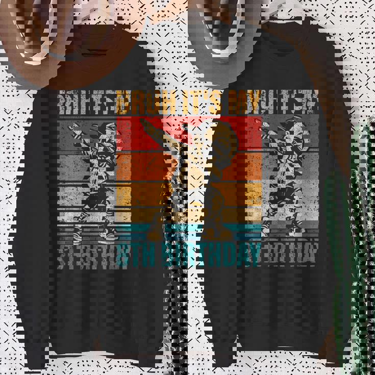 8歳の誕生日 軽くたたく少年 Bruh It's My 8Th Birthday スウェットシャツ 年配の女性への贈り物