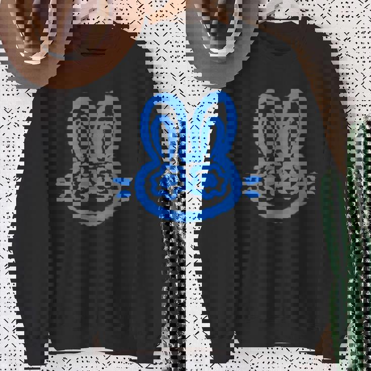 90S Y2k 泣いているウサギ うさぎは星空の下で悲しい スウェットシャツ 年配の女性への贈り物