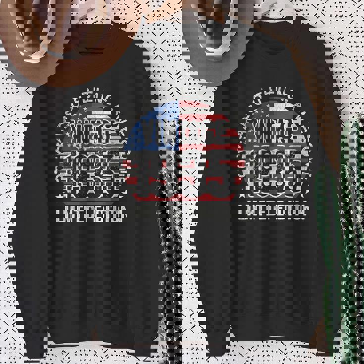 90Th Birthday Vintage 1935 90 Years Old Usa Flag Sweatshirt Gifts for Old Women