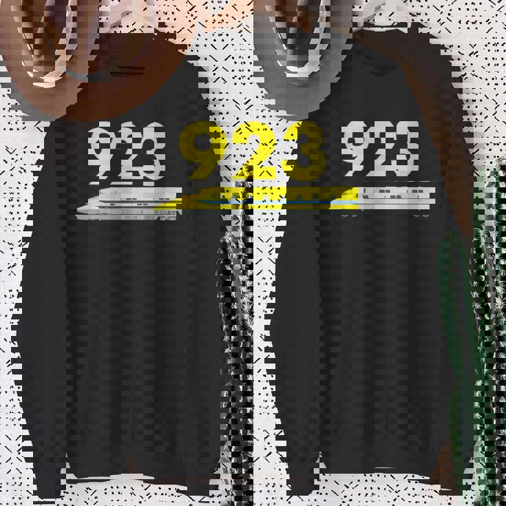 923形ドクターイエローT4 イラスト923テキスト スウェットシャツ 年配の女性への贈り物