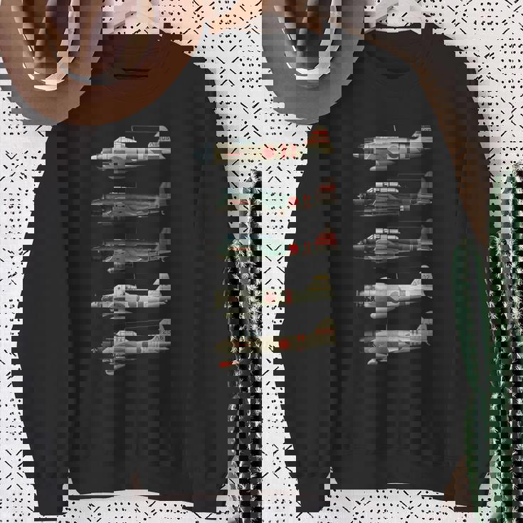 A6mゼロ日本ww2戦闘機 スウェットシャツ 年配の女性への贈り物