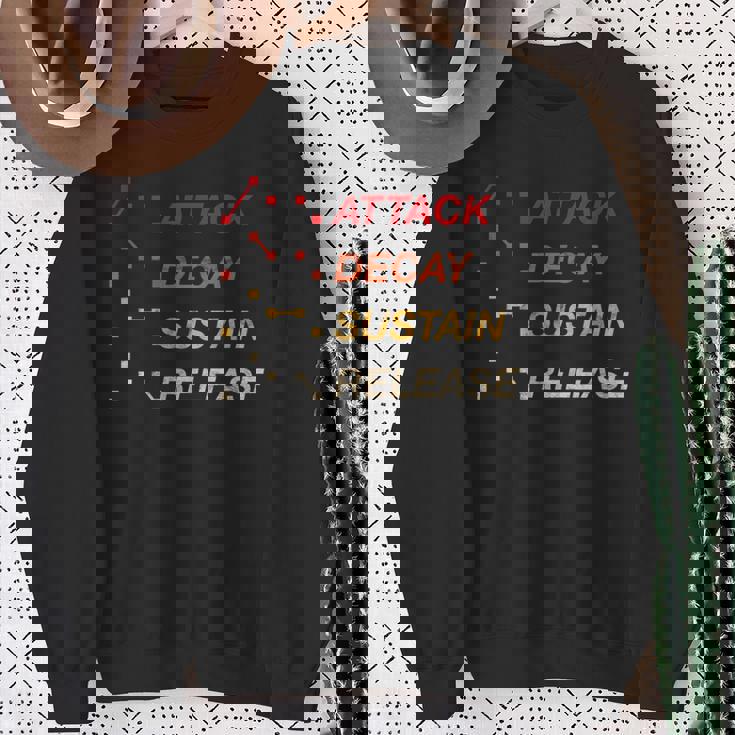 Adsr Producerynth ヴィンテージアナログギアスタジオエンベロープ酸 スウェットシャツ 年配の女性への贈り物