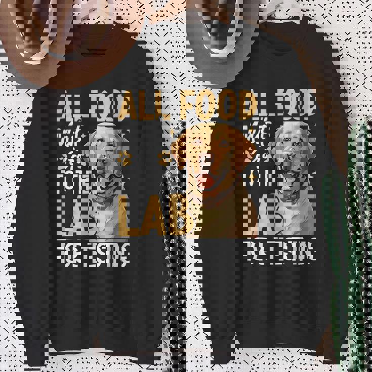 All Food Must Go To The Lab For Testing スウェットシャツ 年配の女性への贈り物