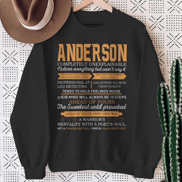 Anderson Completely Unexplainable Notices Everything But Won’T Say It Name Sweatshirt Gifts for Old Women