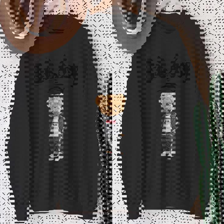 Angry Bad Boystyle Cool Teddy Bear Bad Boy Graphic スウェットシャツ 年配の女性への贈り物
