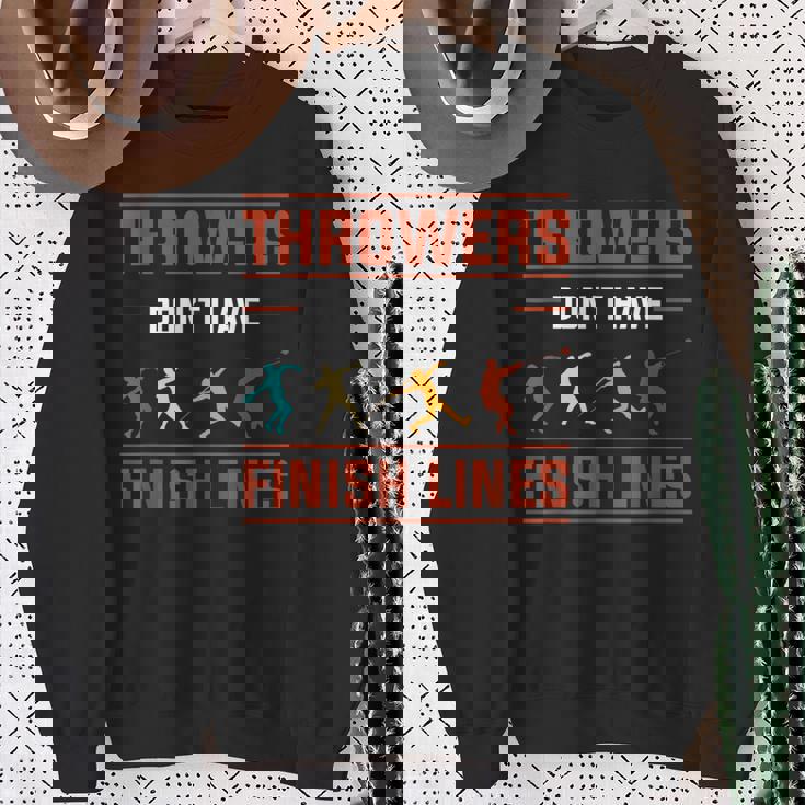 Athletics 円盤投げ ジャベリンスロー ハンマースロー ショットストライク スウェットシャツ 年配の女性への贈り物