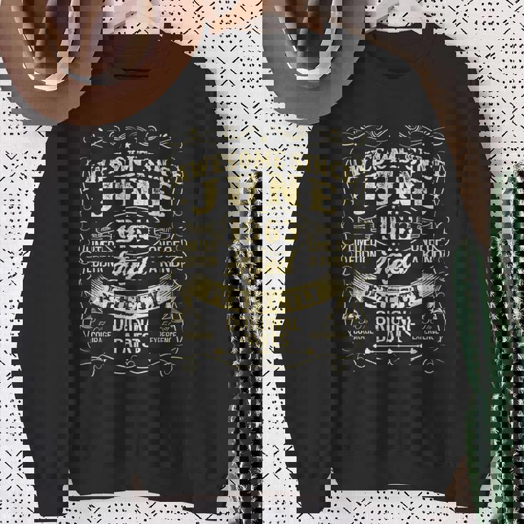 Awesomeince June 1963 Year Of Birth Birthday 1963Intage スウェットシャツ 年配の女性への贈り物