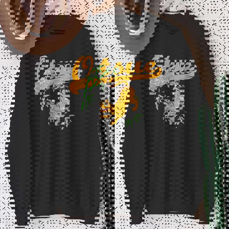 Bamboo And Tiger Of Otsu-E 大津絵 竹に虎バンブー タイガー スウェットシャツ 年配の女性への贈り物