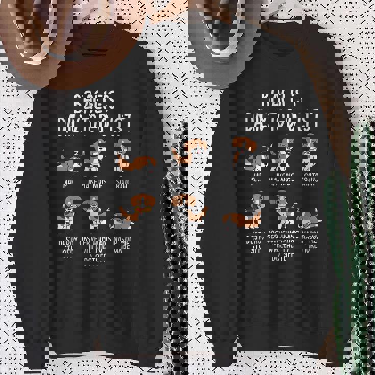 Beagle Daily To Doリストドッグ スウェットシャツ 年配の女性への贈り物