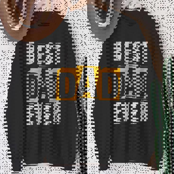 Best Dad Ever ヴィンテージ 父の日 おもしろ お父さん メンズ 夫 スウェットシャツ 年配の女性への贈り物