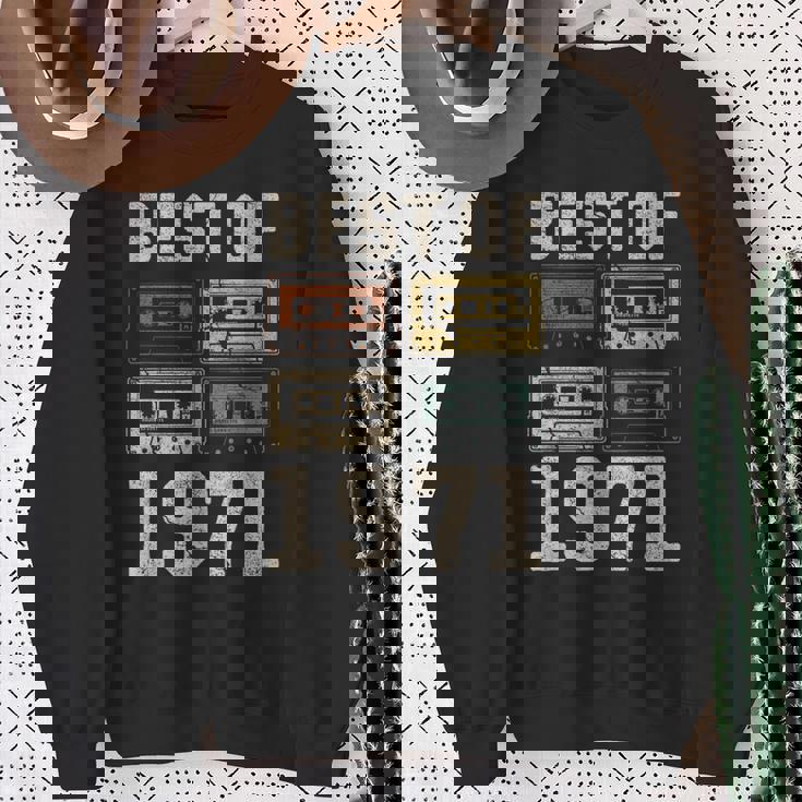 Best Of 1971 カセットテープ・レトロ 54歳の誕生日 スウェットシャツ 年配の女性への贈り物