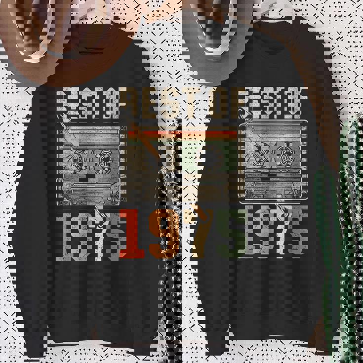 Best Of 1975 オールド・カセット 50歳の誕生日 レトロ スウェットシャツ 年配の女性への贈り物