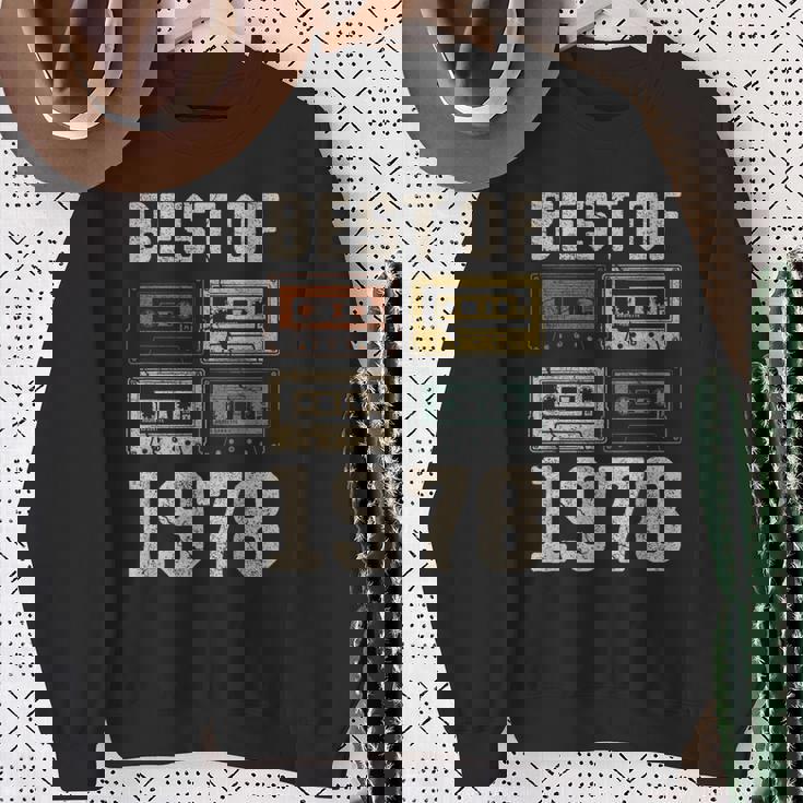 Best Of 1978 カセットテープ・レトロ 47歳の誕生日 スウェットシャツ 年配の女性への贈り物