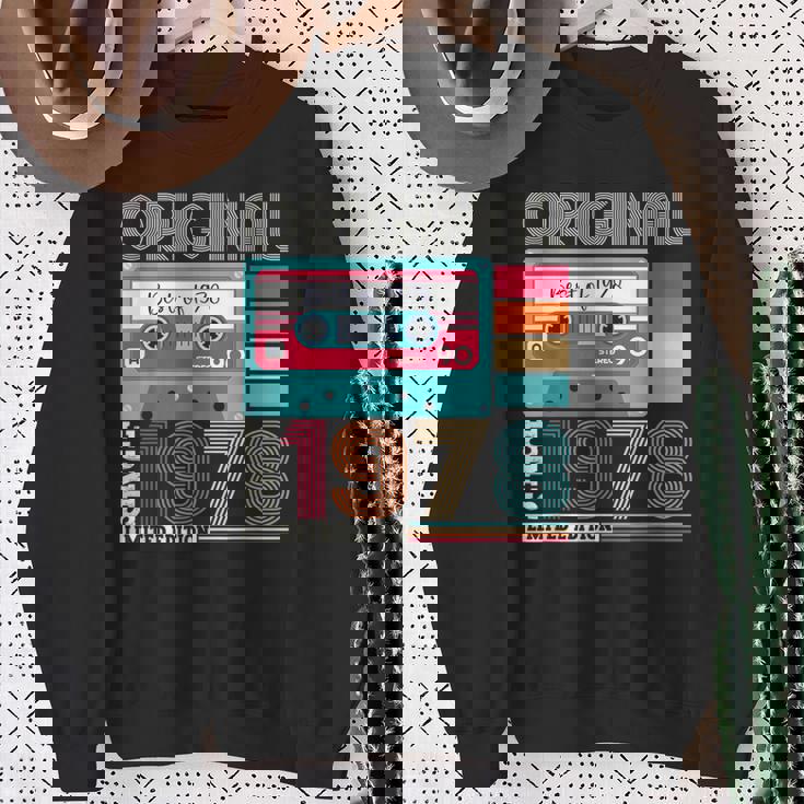 Best Ofintage 1978 45歳の誕生日ギフト メンズ カセット スウェットシャツ 年配の女性への贈り物