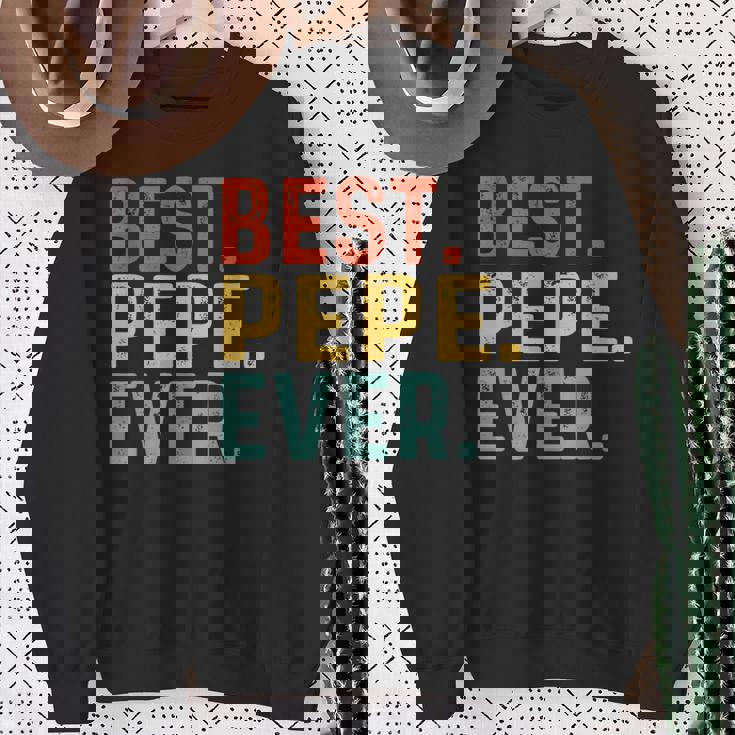 Best Pepe Ever レトロヴィンテージ ペペペへのユニークなギフト スウェットシャツ 年配の女性への贈り物