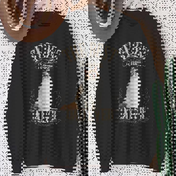 メンズ Best Ragdoll Dad Ever ラグドールキャットギフト レトロビンテージ スウェットシャツ 年配の女性への贈り物