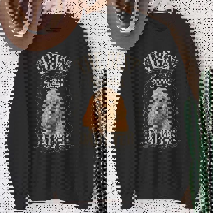 メンズ Bestpaniel Dad Ever アメリカンコッカースパニエル 犬 ビンテージ スウェットシャツ 年配の女性への贈り物