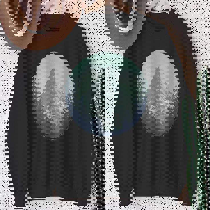 Blue Mountain Retrointage Hiking Camping Lover Glamper スウェットシャツ 年配の女性への贈り物