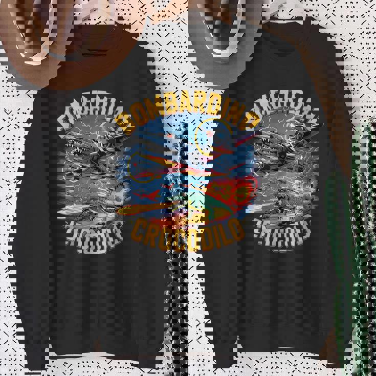 Bombardino Crocodilo Italian Brainrot スウェットシャツ 年配の女性への贈り物