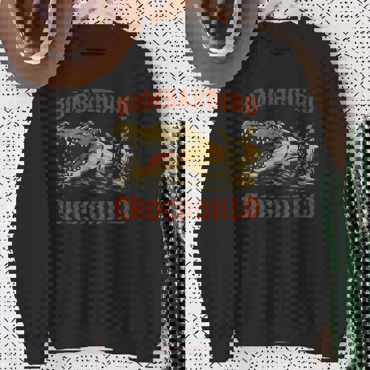 Bombardiro Crocodilo イタリアンブレインロットミーム スウェットシャツ 年配の女性への贈り物