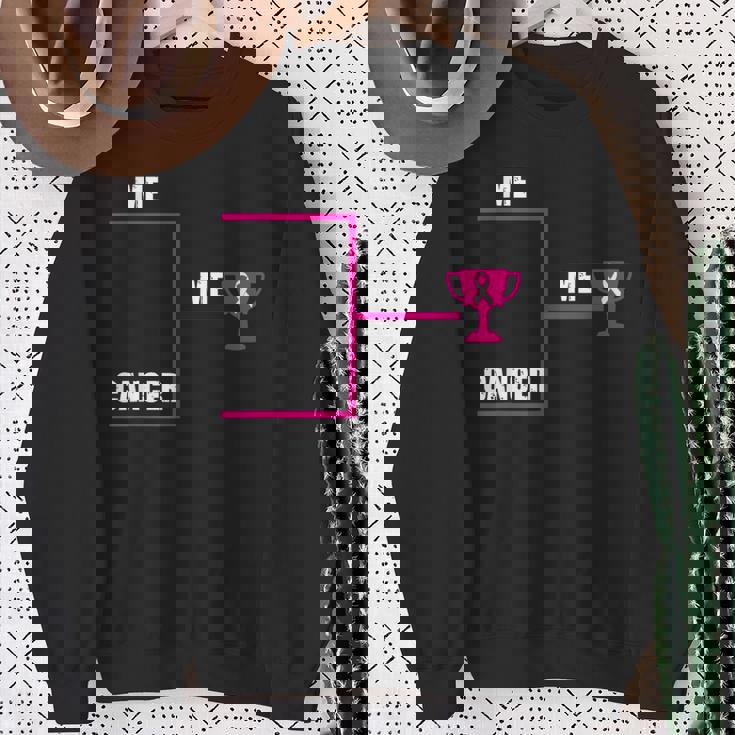 Breast Cancer Me Winner ブラケット インスピレーショナル啓発ギフト スウェットシャツ 年配の女性への贈り物